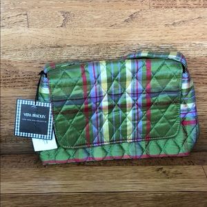 Vera Bradley Silk Collection Green Plaid Purse